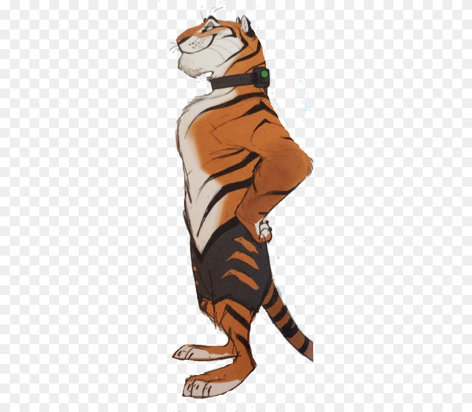 Tiger Dancer Transparent Tiger Cartoon Dancing Drawing Sketch, Person, Animal, Mammal, Wildlife Png Image