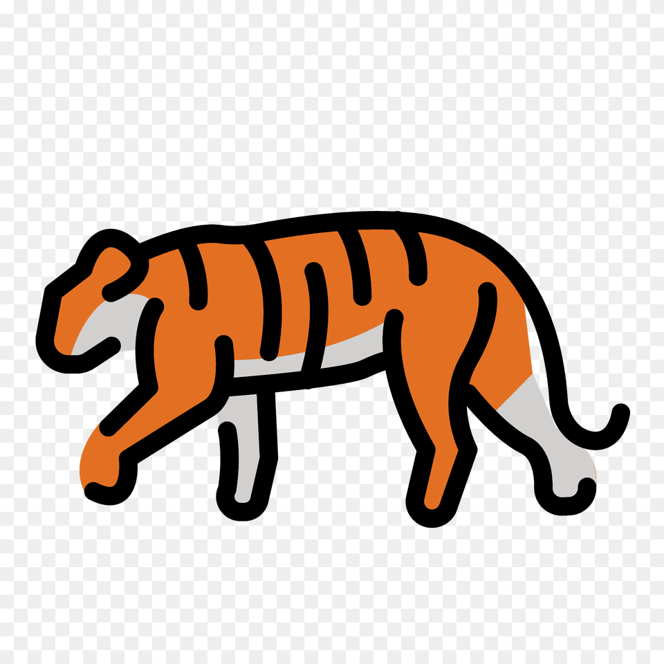 Tiger Emoji Clipart, Animal, Kangaroo, Mammal Png Image