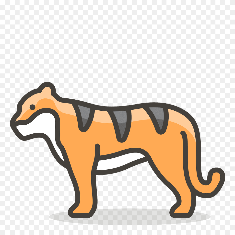 Tiger Emoji Clipart, Animal, Kangaroo, Mammal, Canine Free Transparent Png