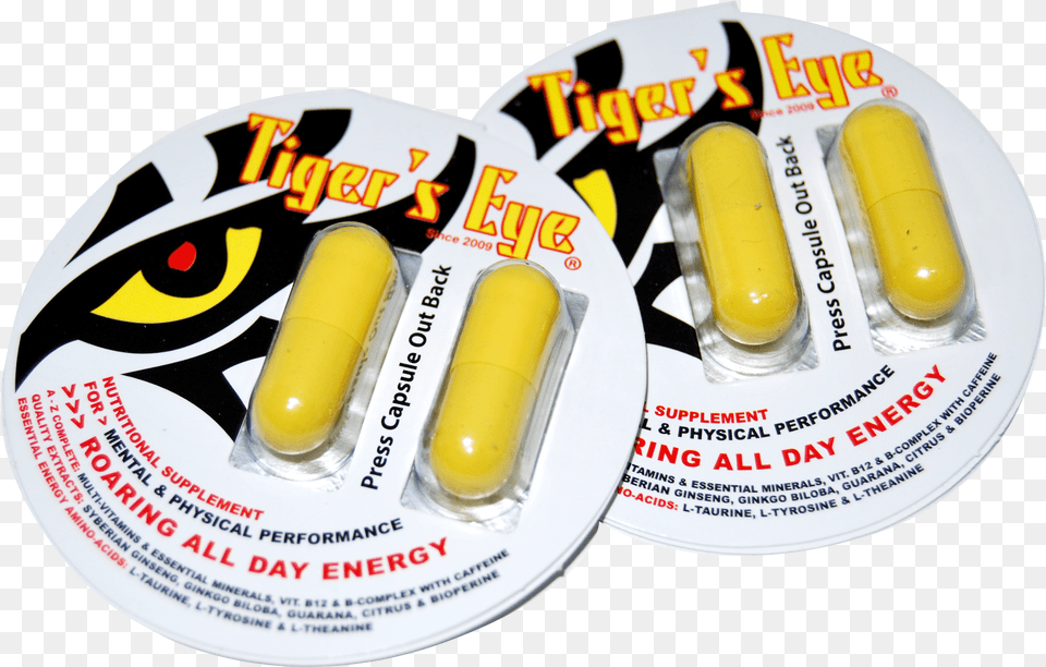 Tiger Eyes Tigers Eye Energy Supplement, Medication, Pill Png