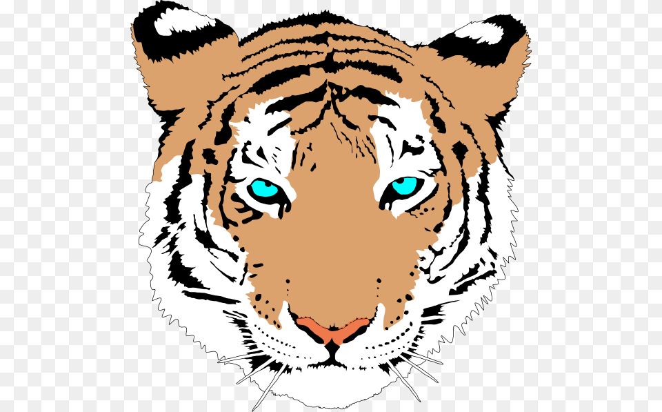 Tiger Face Clip Art, Baby, Person, Animal, Mammal Png Image