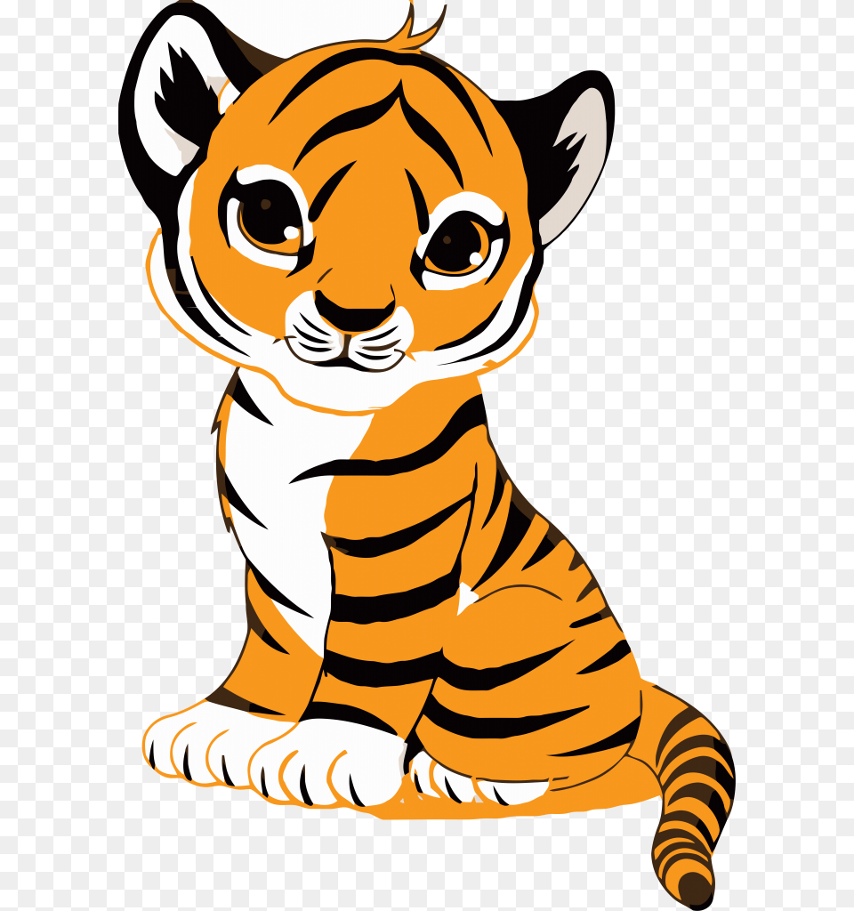 Tiger Face Clip Art Royalty Tiger Illustration, Baby, Person, Animal, Mammal Free Png Download