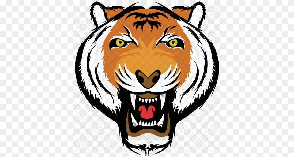 Tiger Face Icon Cartoon, Baby, Person, Head, Animal Free Png