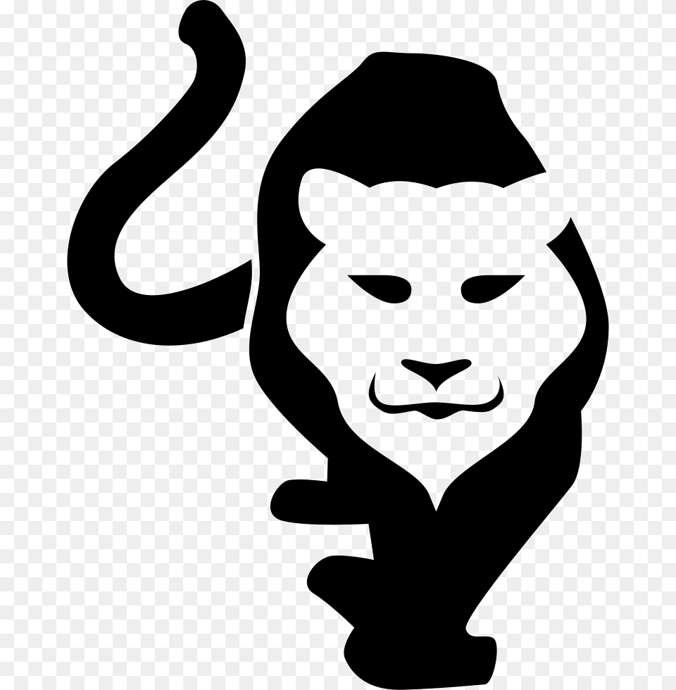 Tiger Face Silhouette On Body Silhouette, Stencil, Baby, Person, Head Free Png Download