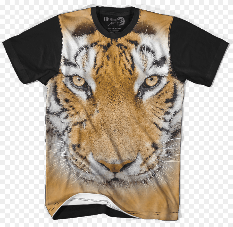 Tiger Face Tiger Face Trump Riding Eagle Shirt, Clothing, T-shirt, Animal, Mammal Png