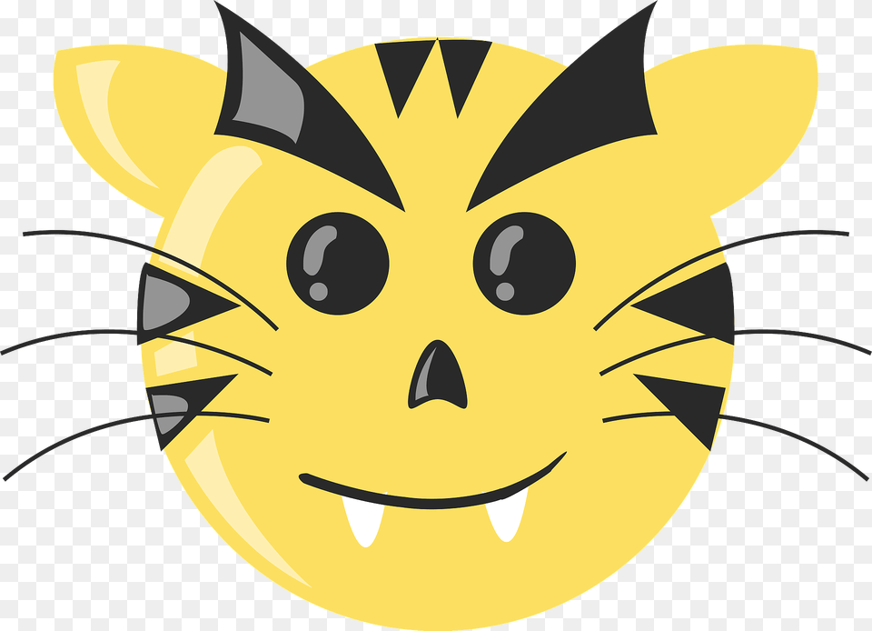 Tiger Face With Large Eyebrows Clipart, Animal, Bee, Insect, Invertebrate Png
