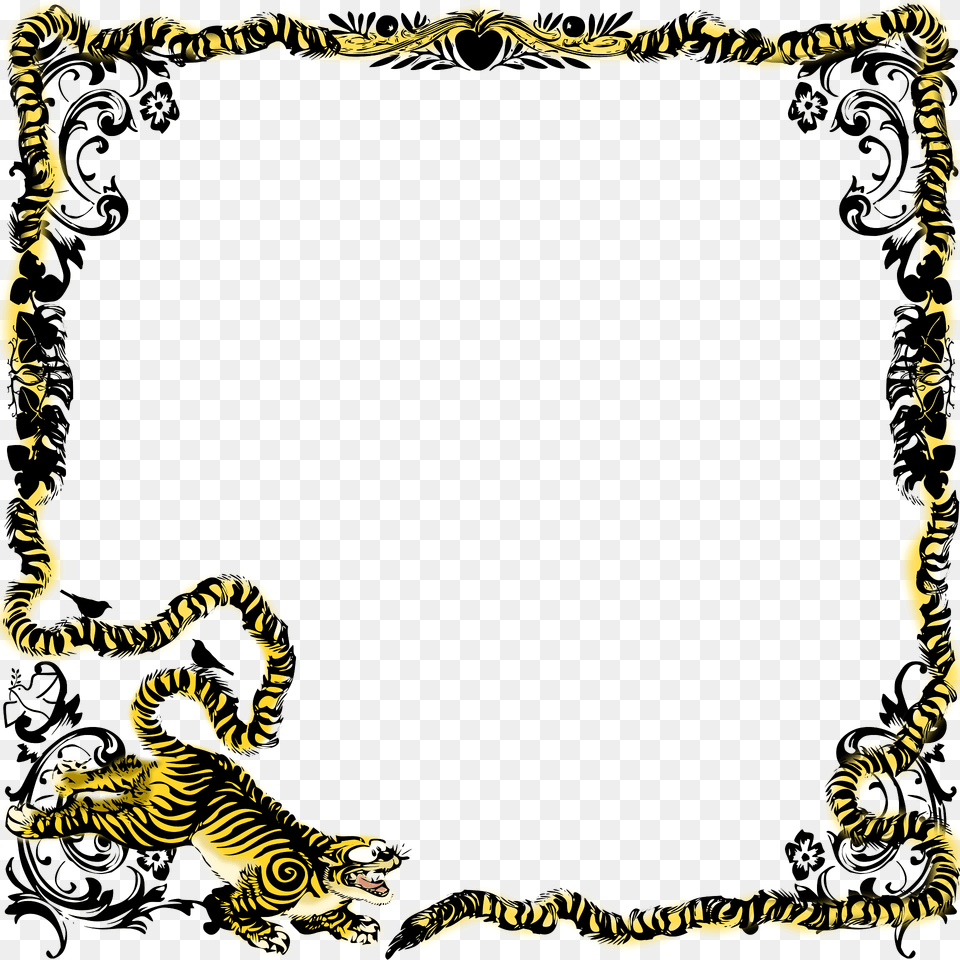 Tiger Frame Clipart, Home Decor, Rug, Art, Floral Design Free Transparent Png