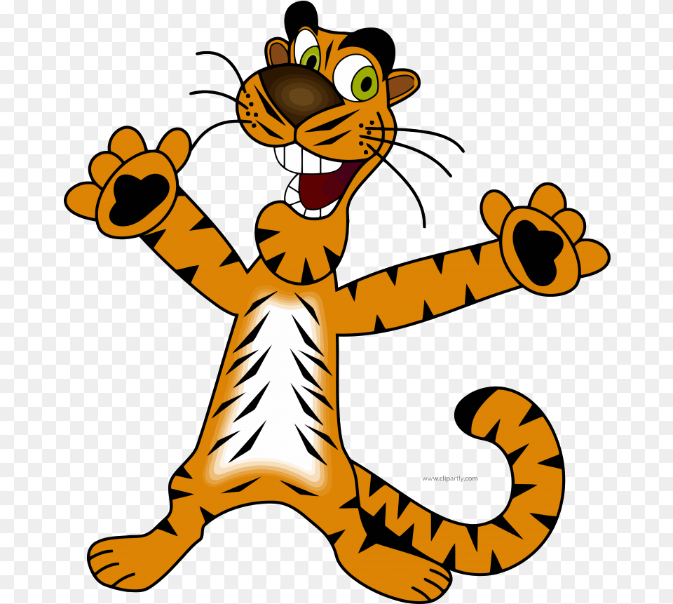 Tiger Happy Face Clip Art Clipart Stunning Happy Tiger Clipart, Cartoon Free Transparent Png