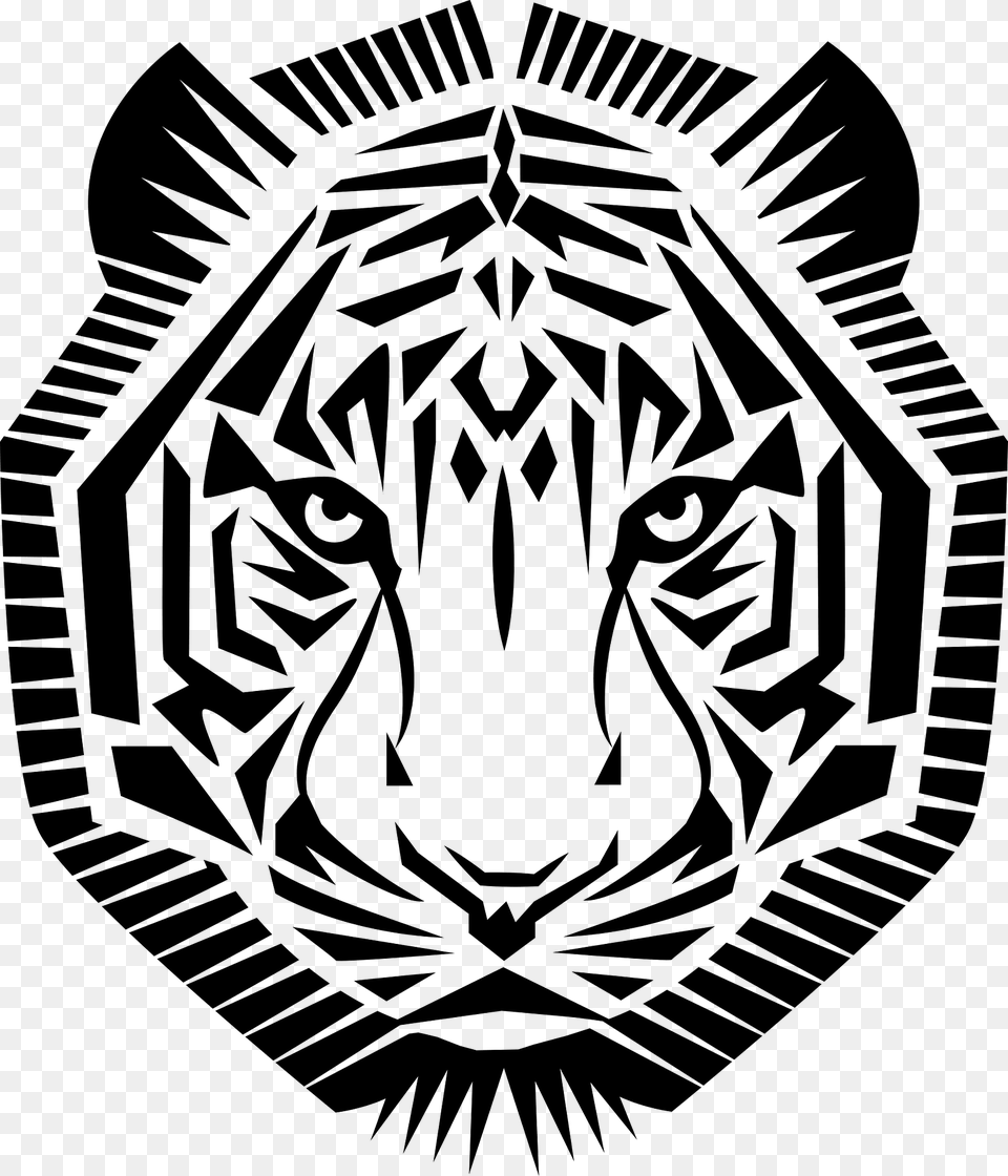 Tiger Head Clipart, Emblem, Person, Symbol, Face Free Png Download