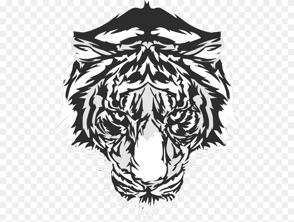 Tiger Head Graphic, Stencil, Baby, Person, Art Png