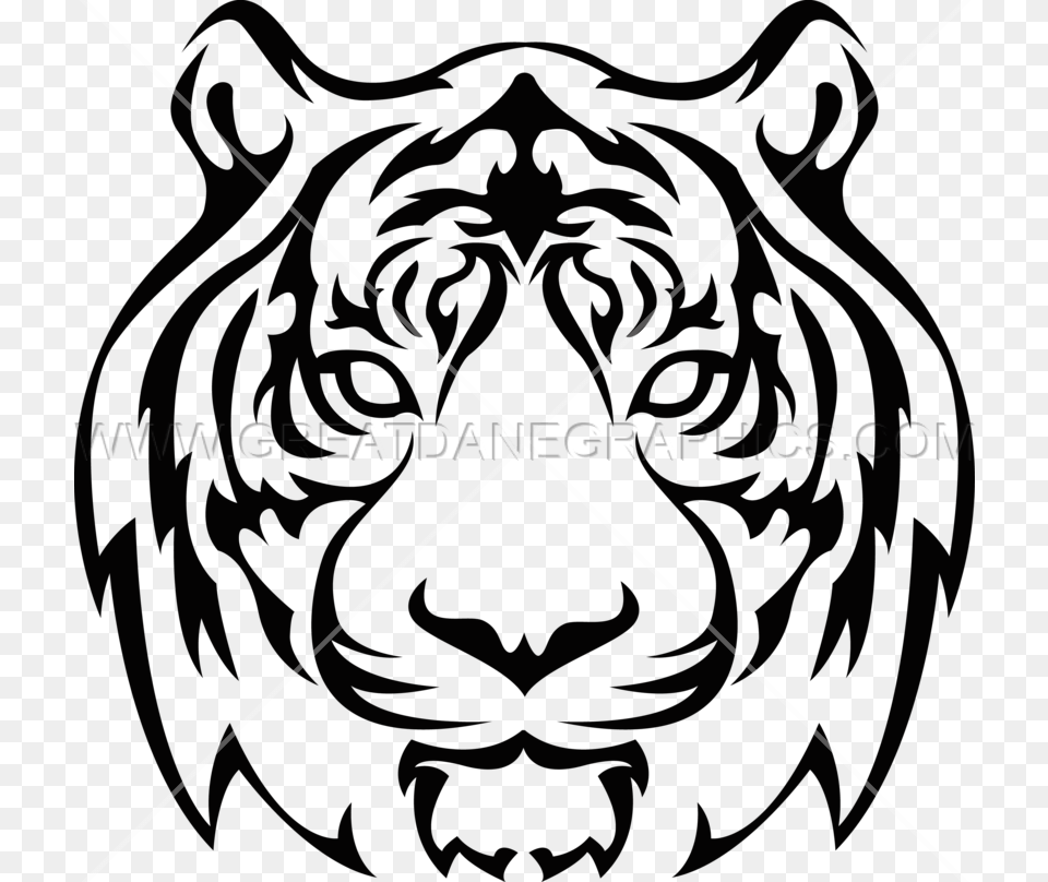 Tiger Head Production Ready Artwork For T Shirt Printing, Face, Person, Symbol, Pattern Free Transparent Png
