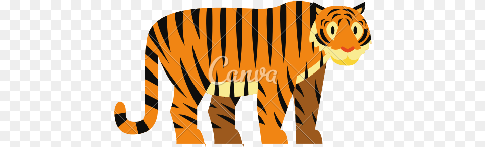 Tiger Icon Animal Figure, Mammal, Wildlife Png Image