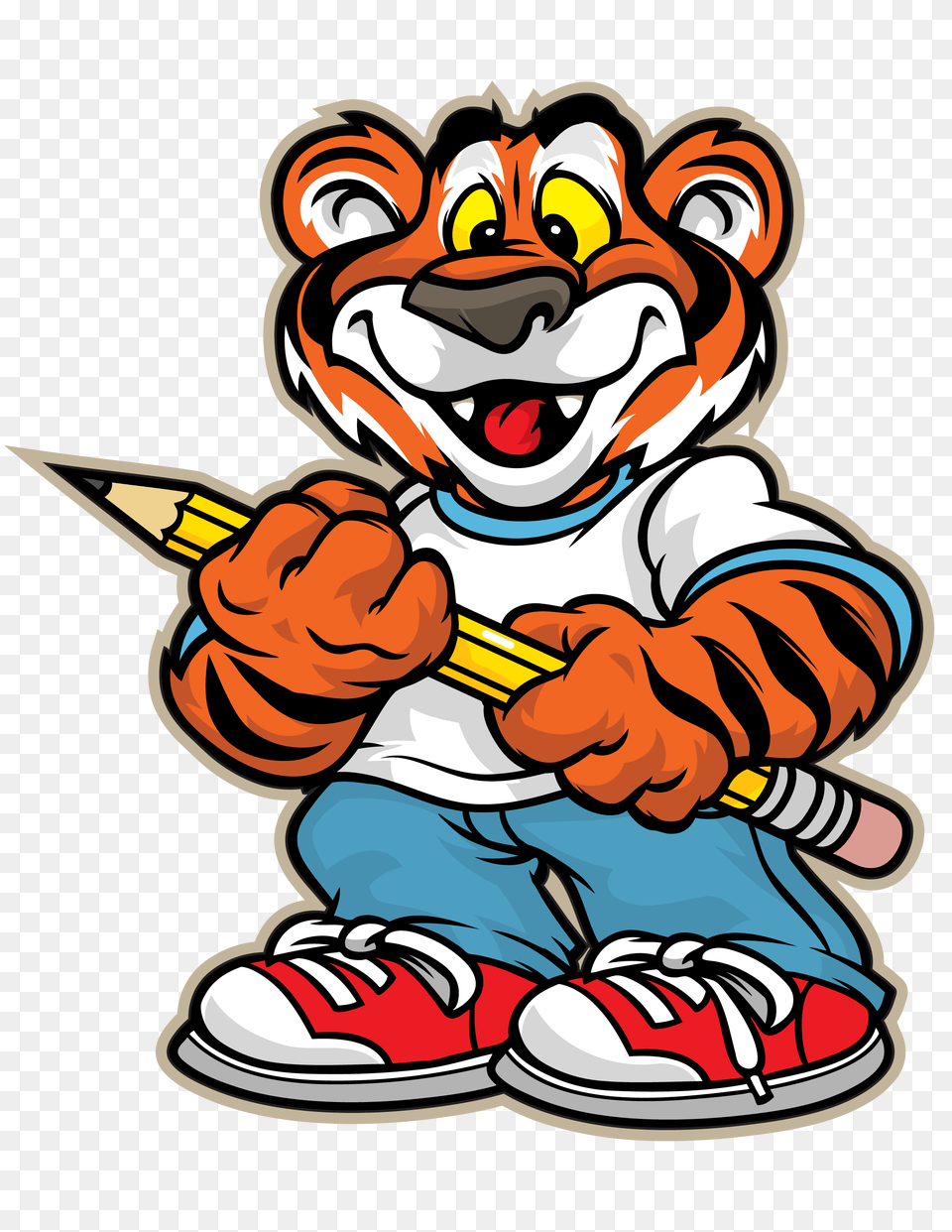 Tiger In School Clipart, Baby, Person, Performer, Face Free Transparent Png