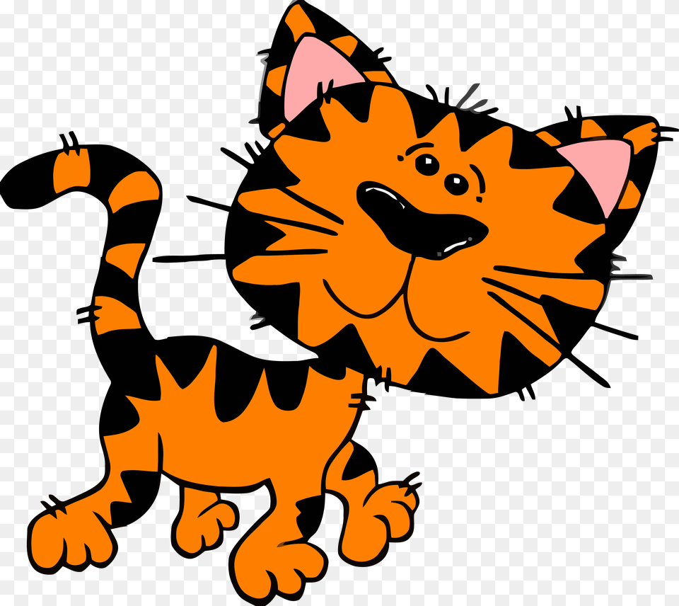 Tiger Kitty Clip Art Chat Clipart Png