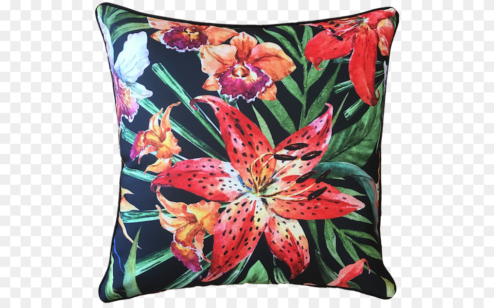Tiger Lily Outdoor Cushions, Cushion, Home Decor, Pillow, Flower Png Image