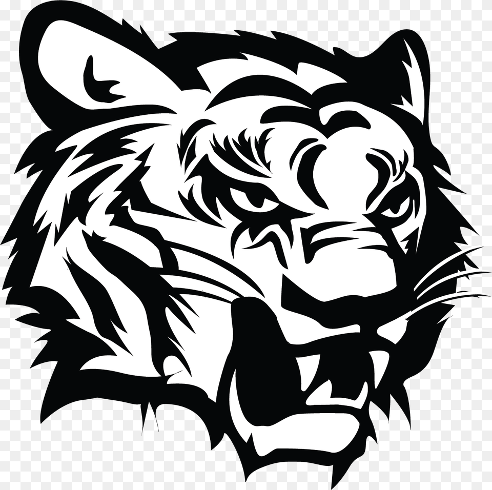 Tiger Logo, Stencil, Baby, Person, Face Free Transparent Png