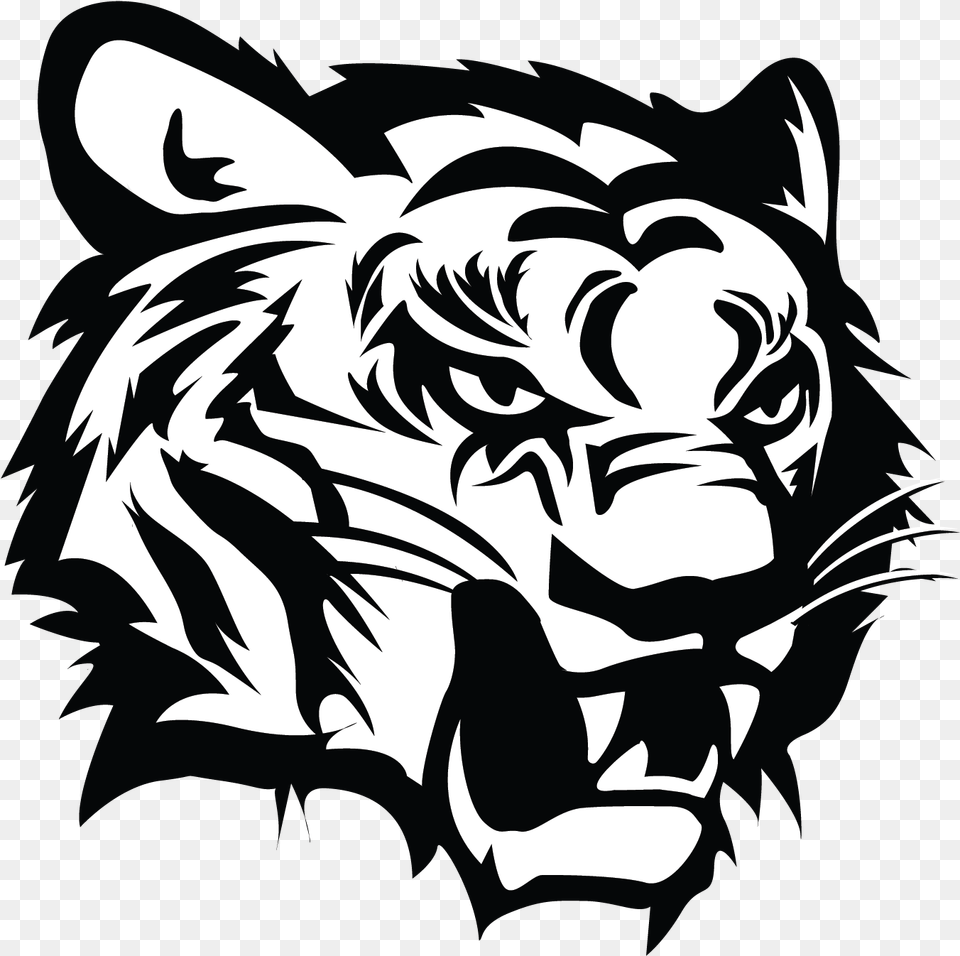 Tiger Logo Logo White Tiger, Stencil, Baby, Person, Face Png