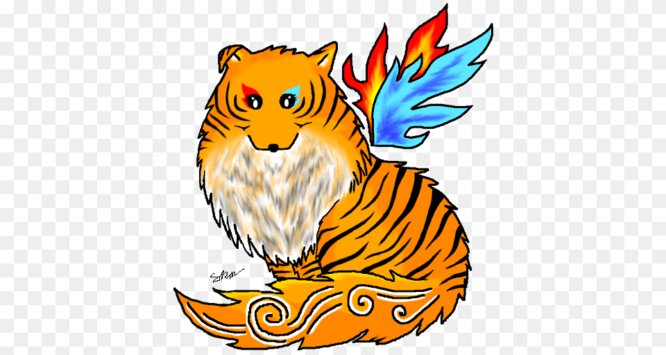 Tiger Mascot, Animal, Mammal, Wildlife Png