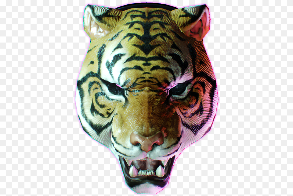 Tiger Mask Rubber Tiger Mask Hotline Miami, Animal, Mammal, Wildlife, Adult Png