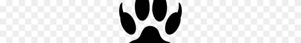 Tiger Paw Clipart Tiger Paw Clip Art, Gray Free Png Download