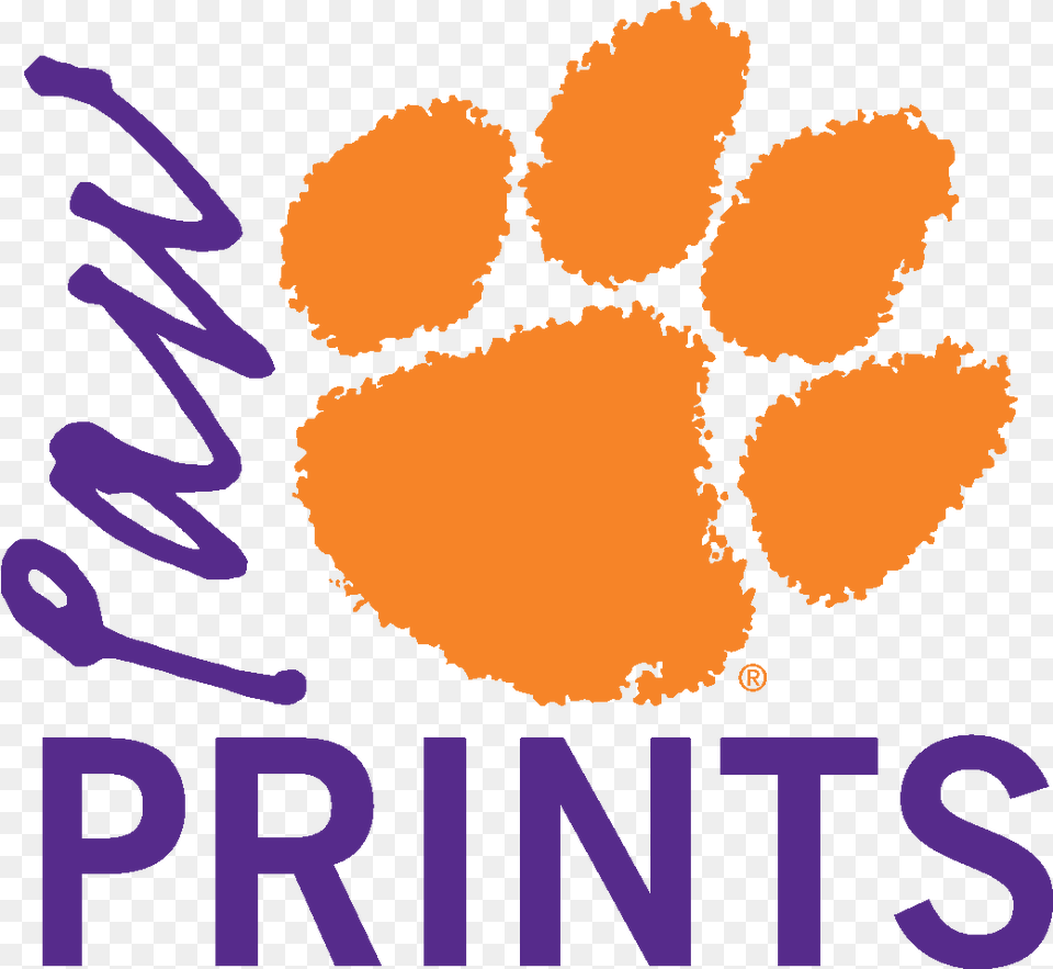 Tiger Paw Print Stencil Clemson Logo, Food, Fried Chicken, Nuggets, Person Free Transparent Png