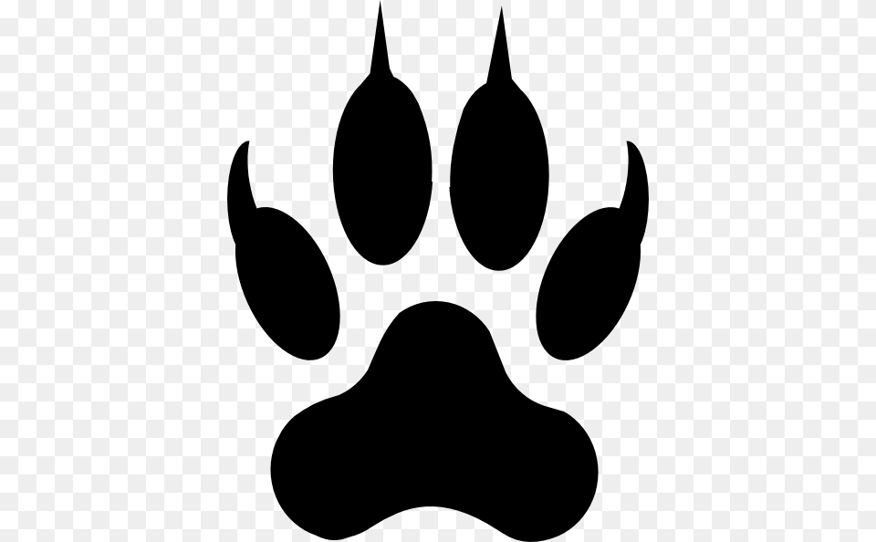 Tiger Paw Stencil, Electronics, Hardware, Silhouette, Claw Png Image