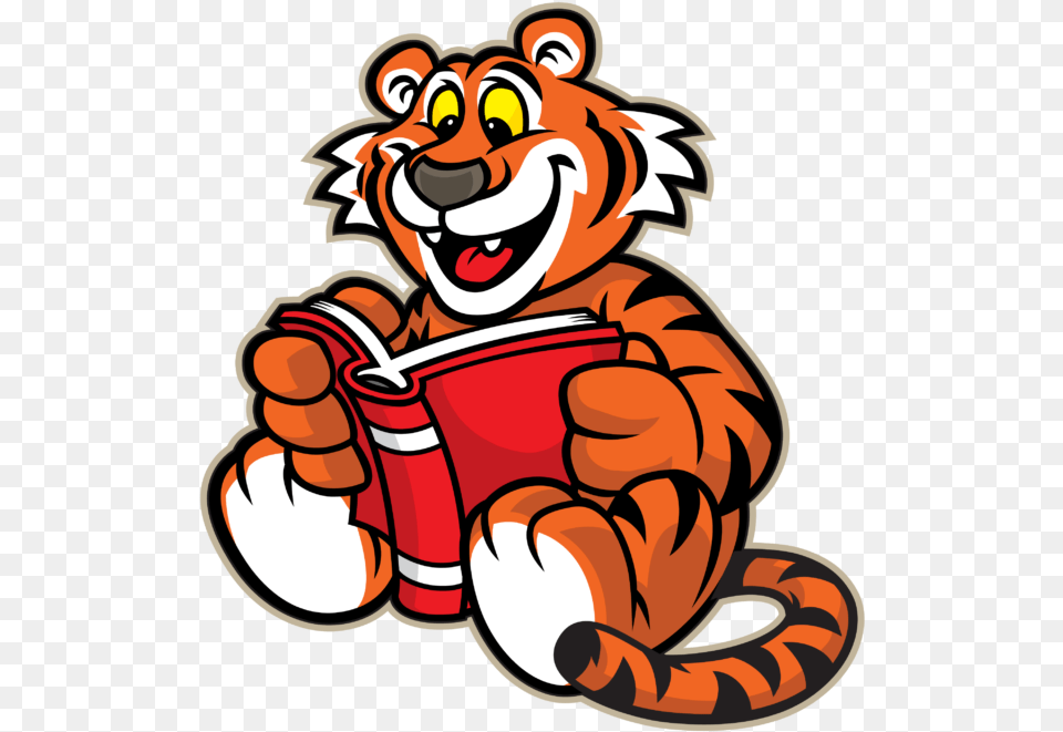 Tiger Reading A Book Clipart Free Library Free Tiger Tiger Reading A Book, Dynamite, Weapon Png