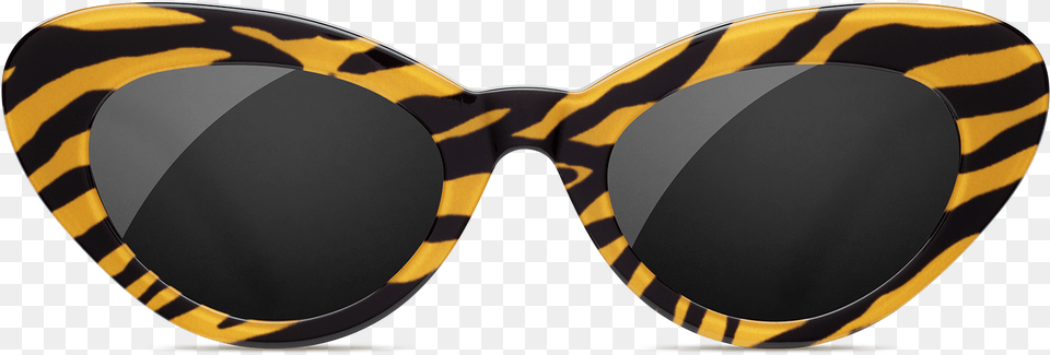 Tiger Round Striped Reflection, Accessories, Sunglasses Png Image