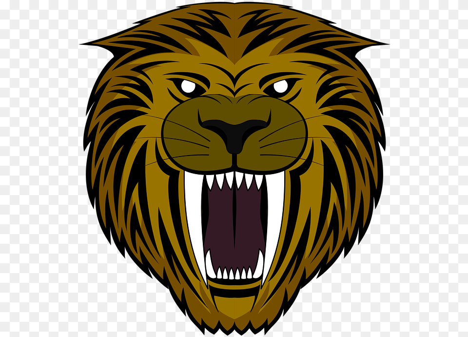Tiger Saber Tooth Cat Roar Dente De Sabre, Animal, Lion, Mammal, Wildlife Png Image
