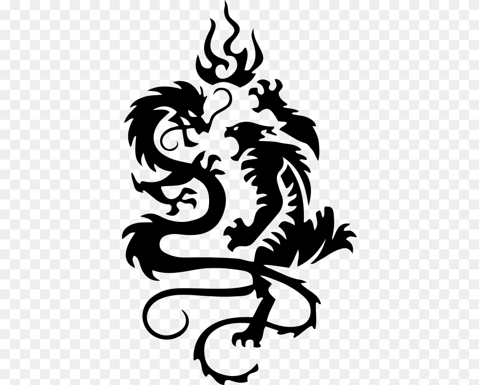 Tiger Shaolin Monastery Chinese Dragon Yin And Yang Yin Yang Tiger Dragon Tattoo, Gray Png Image