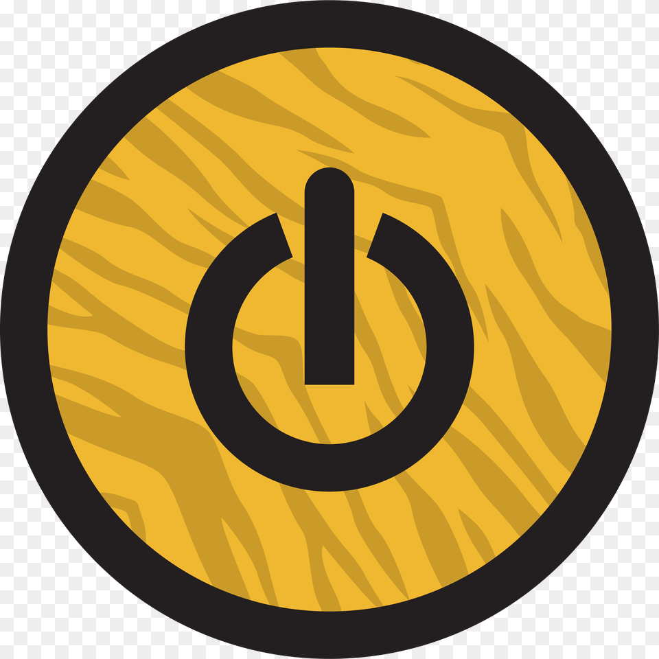 Tiger Start Up Button, Symbol, Sign, Text, Disk Png Image