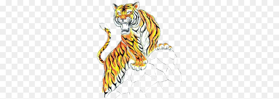 Tiger Tattoos Clipart Golf, Animal, Mammal, Wildlife, Art Free Png Download