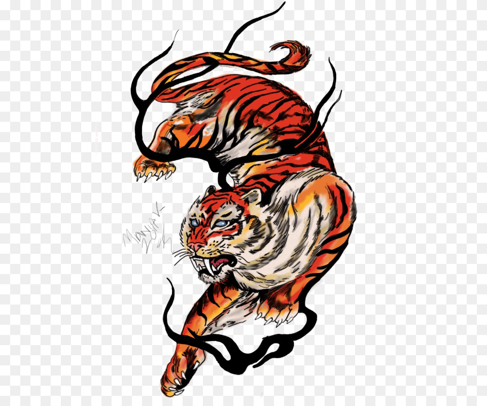 Tiger Tattoos Download Tiger Tattoo, Animal, Mammal, Wildlife, Electronics Free Png
