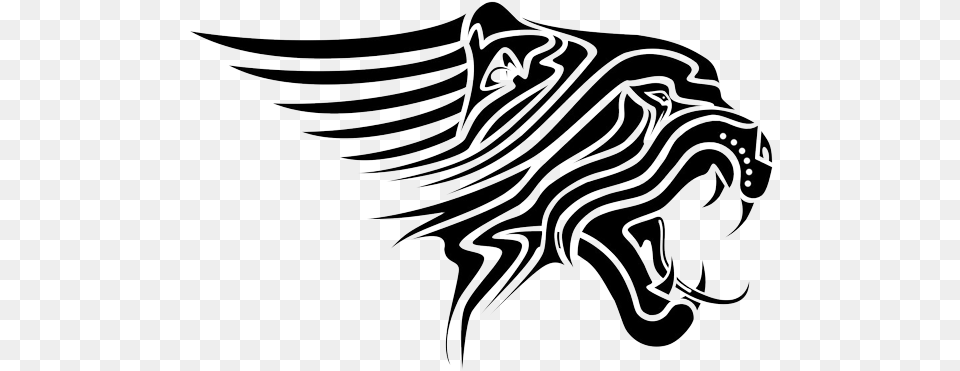 Tiger Tattoos Picture Tiger Black And White, Art, Drawing Png Image
