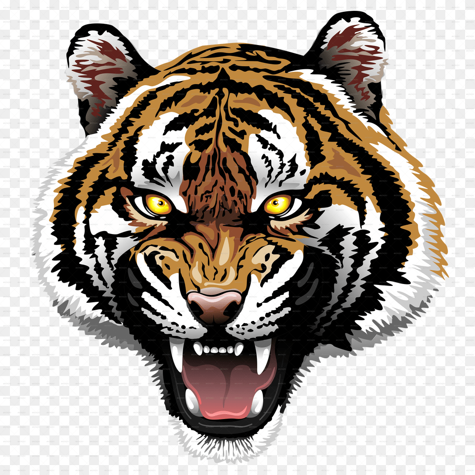 Tiger Tattoos Transparent Image And Clipart, Animal, Lion, Mammal, Wildlife Free Png Download