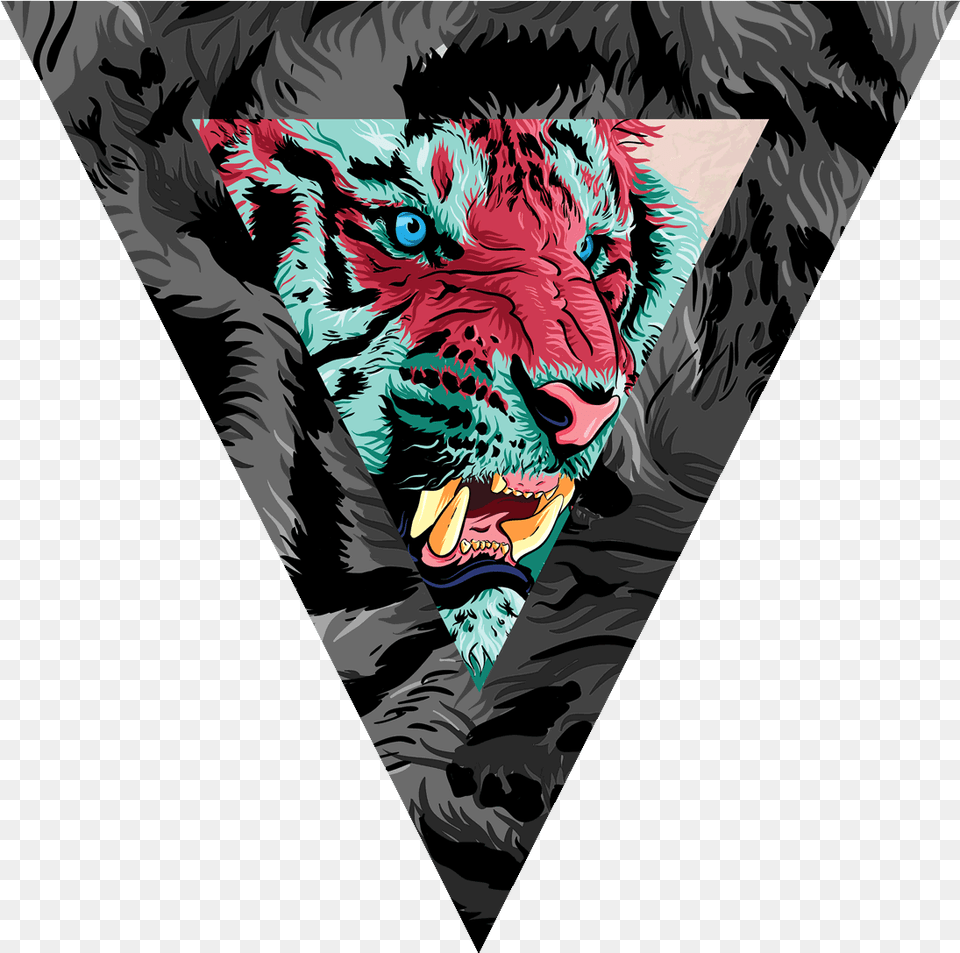 Tiger Tiger T Shirt Triangle, Accessories, Bandana, Headband, Art Free Transparent Png