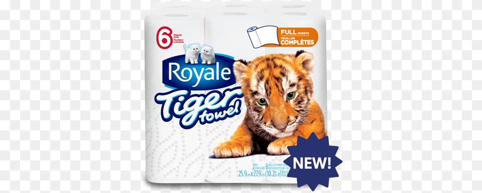 Tiger Towel Full Sheets Tiger Royale, Paper, Animal, Mammal, Wildlife Free Png