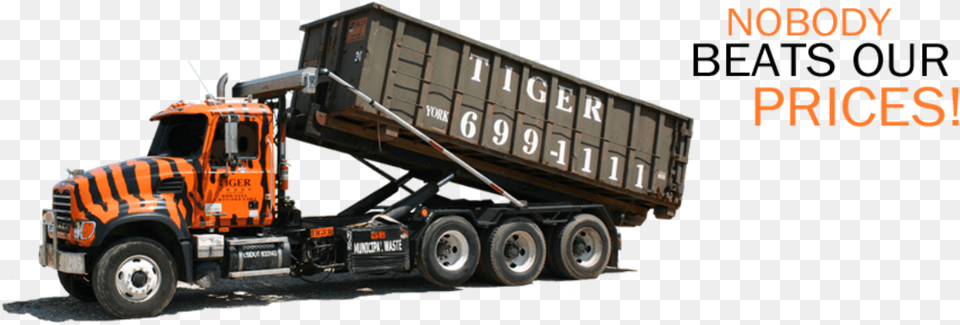 Tiger Trash Tiger Trash York Pa, Trailer Truck, Transportation, Truck, Vehicle Png Image