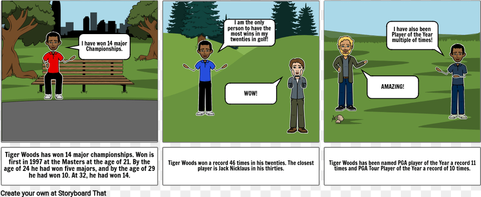 Tiger Woods, Book, Comics, Publication, Grass Png Image