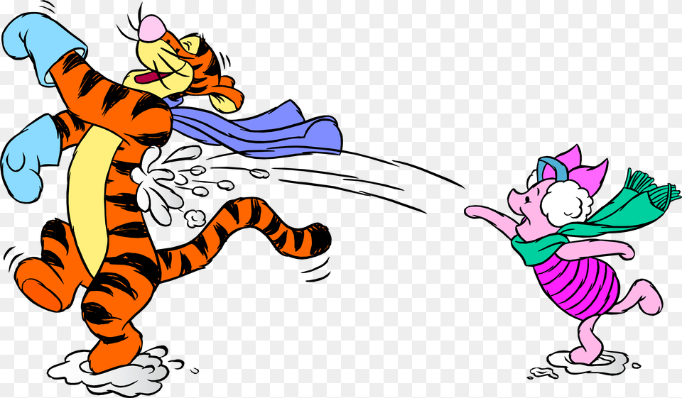 Tigger And Piglet With Tigger And Piglet, Baby, Cartoon, Person, Book Free Png Download