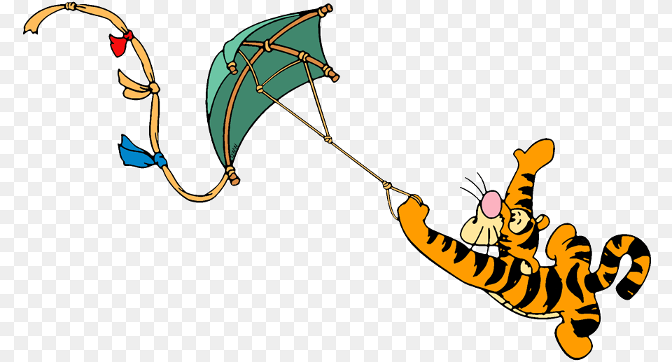 Tigger Carried Away In Wind By Kite, Animal, Bee, Insect, Invertebrate Free Transparent Png