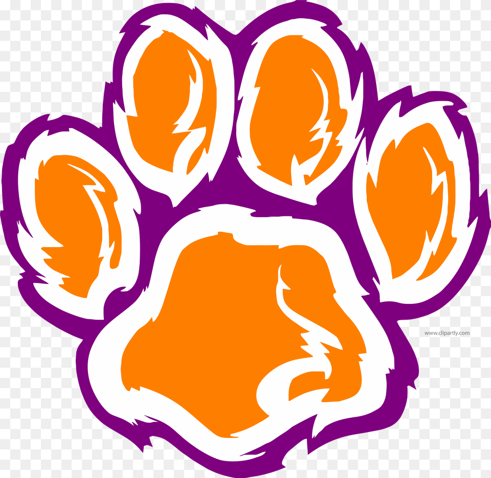 Tigger Footprint Clipart Download Lacreole Middle School, Art, Graphics, Purple, Pattern Free Png