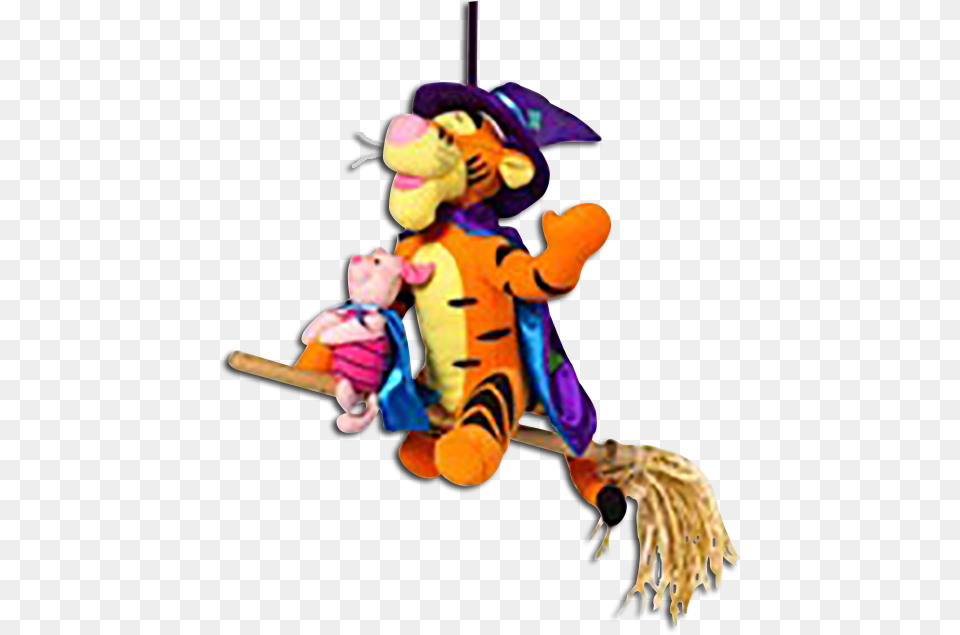 Tigger Halloween Decoration Witch Piglet Disney Stuffed Tigger Dressed Up For Halloween Png Image