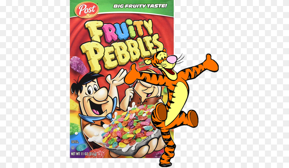 Tigger Is Fruity Pebbles Fruity Pebbles Cereal Box, Baby, Person, Bowl, Food Free Png Download