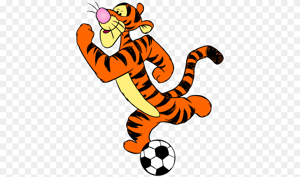 Tigger With Football, Ball, Soccer, Soccer Ball, Sport Png