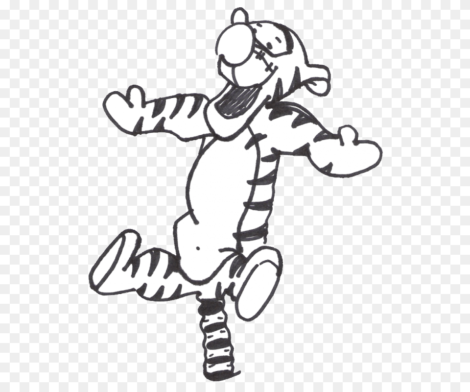 Tigger Worm Coloring Pages Printable Winnie The Pooh Clipart Black And White, Stencil, Baby, Person Png