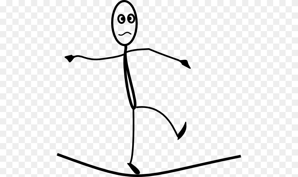 Tight Rope Walker Stickman Clip Art For Web, People, Person, Furniture, Stencil Png Image