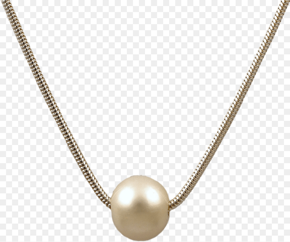 Tightrope Pearl Single Pearl Necklace Pearl, Accessories, Jewelry Png