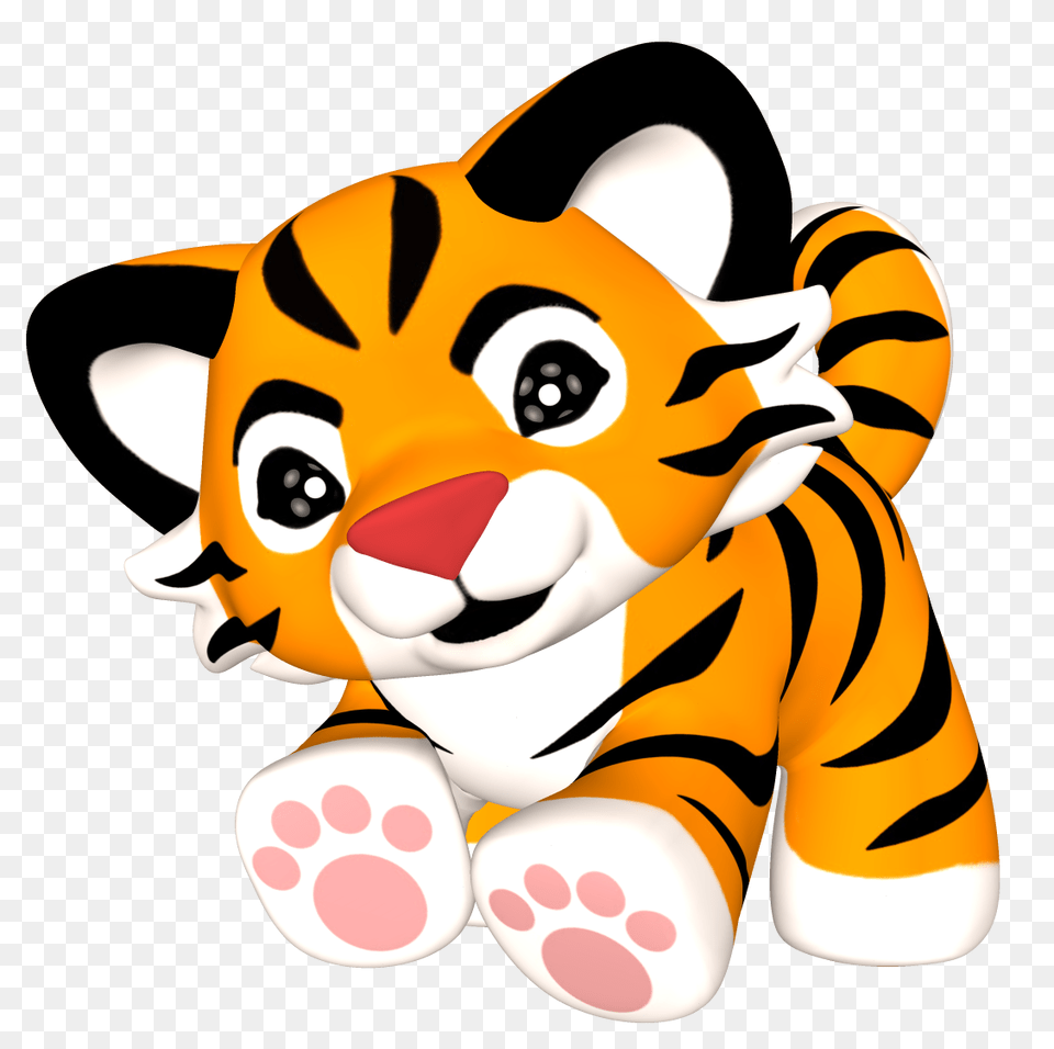 Tiiger Clipart Cute, Plush, Toy, Baby, Person Png Image