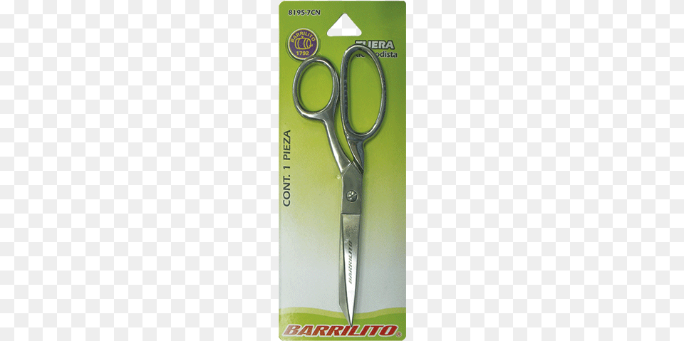 Tijera Modista 8 Filo De Navaja 8195 8 Barrilito Scissors, Blade, Shears, Weapon Free Transparent Png